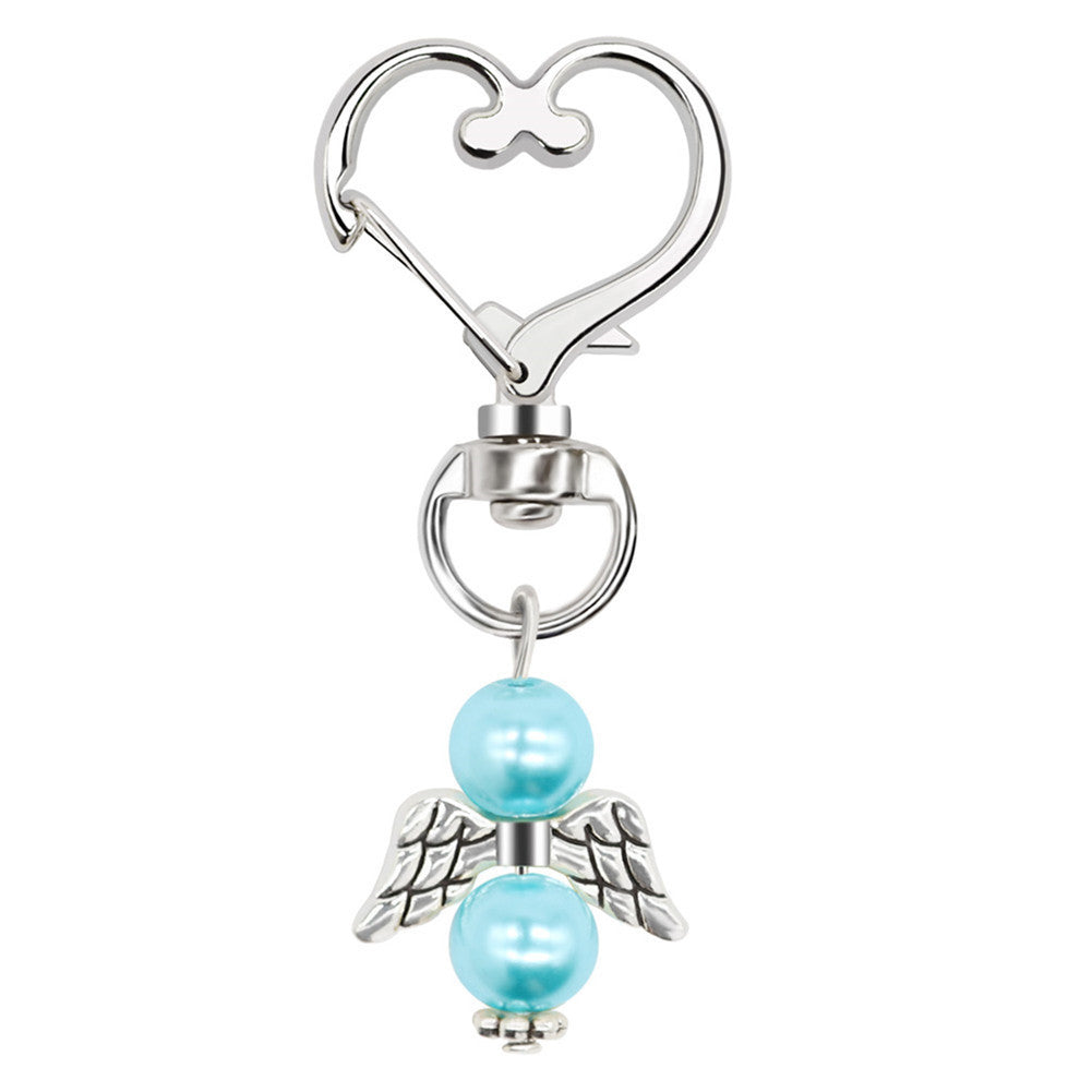 Wholesale 20PCS/PACK Creative Angel Wings Pendant Alloy Keychain